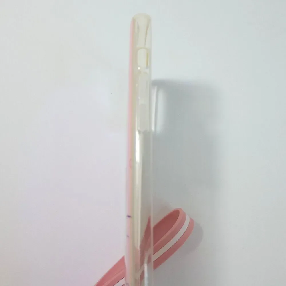 Sanrio Hello Kitty iPhone 11 Case Pink Clear Protective Cover w/ 3D Charm Strap